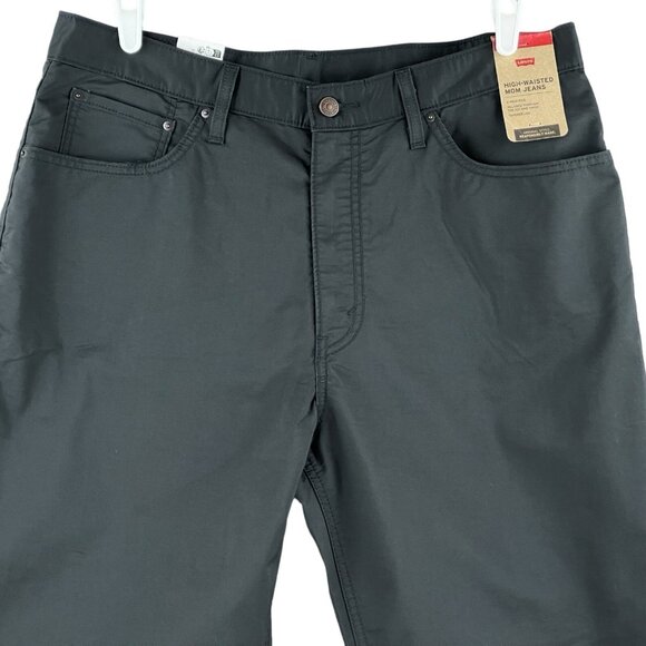 NWT Levi's Women's Black Relaxed Pants Size 33x30 High Rise Tapered Leg Stretch - Picture 3 of 12